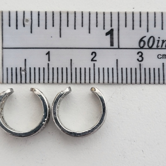2 Silver Plated Non-pierce Ear Cuffs - Picture 3 of 4